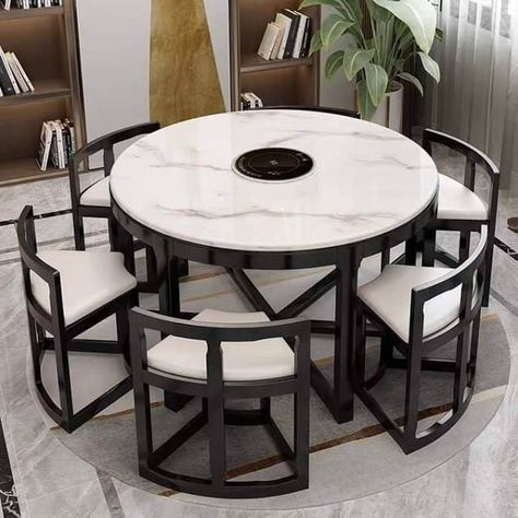 Unique Dining Tables To Make The Space Spectacular - Engineering Discoveries Dining Room Table Design, Room Table Design, Modern Dining Room Table, Trending Home Decor, Space Saving Dining Table, Iron Furniture Design, Table Design Ideas, Unique Dining Tables, Welded Furniture