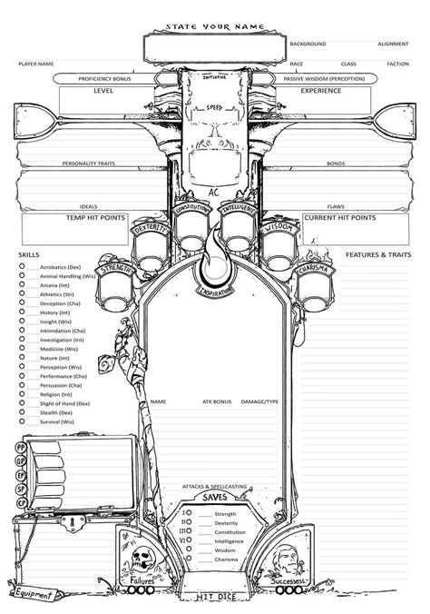 Custom Character Sheet, Dnd 5e Character Sheet, 5e Character Sheet, Rpg Character Sheet, Dnd Diy, Dnd Gifts, Dnd Character Sheet, Dnd Accessories, Dnd Crafts