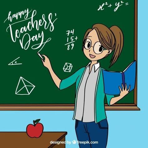 Female Teacher Outfits, Teachers Day Card Design, Sports Day Poster, Animated Teacher, Teachers Day Drawing, Teacher Picture, Animation Schools, Outfits Anime, Education Student