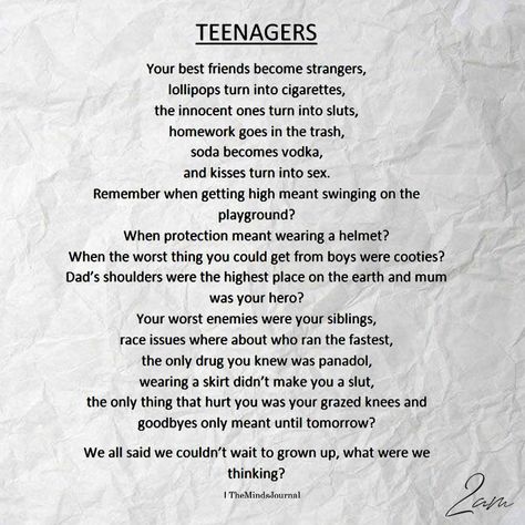 Teenagers - https://themindsjournal.com/teenagers/ Teenager Quotes About Life, Meaningful Poems, Words That Describe Feelings, Dear Self Quotes, Teenager Quotes, Really Deep Quotes, Teen Quotes, Feeling Used Quotes, Note To Self Quotes