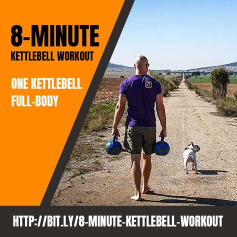 Simple 8 Minute Kettlebell Workout Full Length Body Weight Wod, Darbee Workout, Kb Workout, Kettlebell Workout Video, Best Kettlebell Exercises, Full Body Kettlebell Workout, Workout Plan For Men, Kettlebell Workouts, Functional Workouts