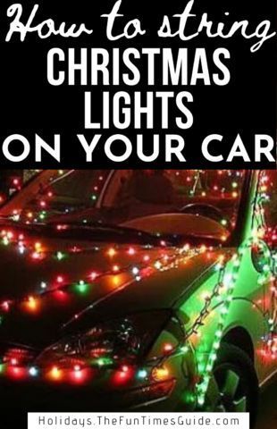 How to string Christmas lights on your car for the holiday season! Before putting Christmas lights on your car, here's what you need to know about the type of Christmas lights that work best on vehicles -- and how to use a power inverter (not a converter). Plus lots of other fun Christmas car decorations to consider putting on your vehicle this holiday season! | holiday joy | holidays | christmas lights | christmas | holiday lights | travel hacks Parade Decorations, Jeep Christmas, Christmas Car Decorations, Christmas Cars, Jeep Lights, Christmas Lights Outdoor, Christmas Parade Floats, Parade Ideas, Holiday Car