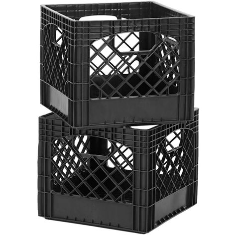 Free 2-day shipping on qualified orders over $35. Buy Buddeez Classic Milk Storage Crate, 2pk at Walmart.com Organize Apartment, Milk Crate Storage, Egg Project, College Dorm Organization, Route 66 Trip, Truck Delivery, Just Egg, Storage Crates, Storage Crate