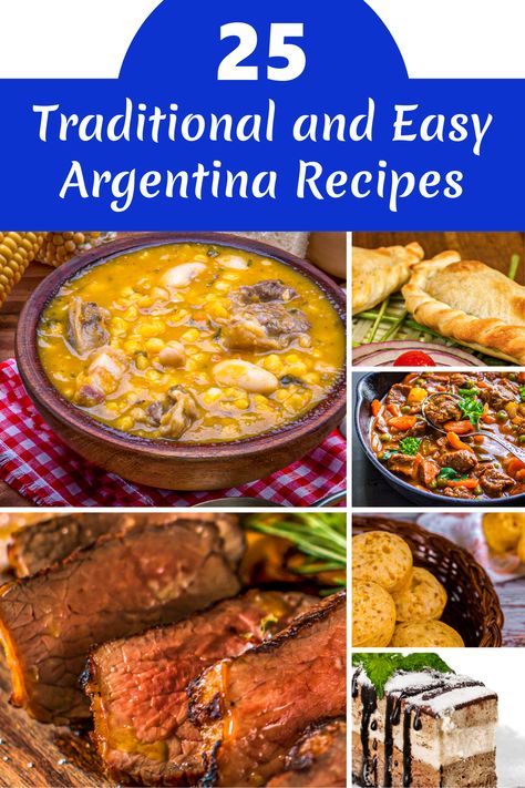 Argentinian Authentic Recipes for Dinner - Traditional recipes from Argentina. Authentic recipes from Argentina your family will fall in love with. Argentinian Recipes you have to try. Argentinian Soup Recipes, Argentinian Chicken Recipes, World Thinking Day Argentina, Argentina Soup Recipes, Argentina Steak Recipes, Argentinian Recipes Authentic, Traditional Argentinian Food, Argentina Dinner Recipes, Argentine Food Recipes