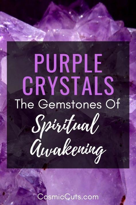 Purple crystals are some of our best allies for spirituality, helping us tap into our psychic abilities and awaken to our inner wisdom. They strengthen the mind, guide us, and help us to be present in our lives. Let's learn all about these purple stones and purple crystals meaning. #purplecrystals #purplestones #purplecrystalsmeaning https://cosmiccuts.com/blogs/healing-stones-blog/purple-crystals Purple Stones Crystals, Healing Crystals Decor, Crystals Meaning, Positive Energy Crystals, Finding Meaning In Life, Healing Crystals Meanings, Positive Energy Quotes, Everything Is Energy, Spiritual Crystals