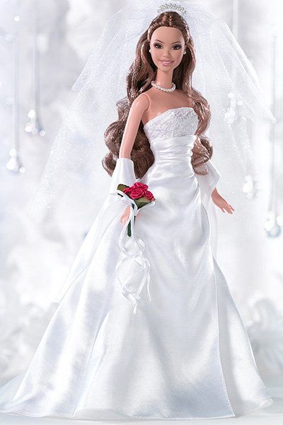 Doll Wedding Dress, Barbie Bridal, Barbie Wedding Dress, Wedding Doll, Barbie Bride, Barbie Wedding, Barbie Gowns, Bride Dolls, Barbie Style