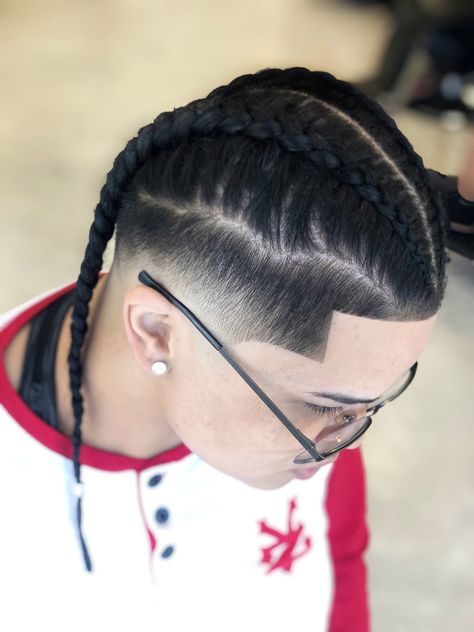 Mexican Braids Men, 3 Braids Hairstyle, Undercut Braids, Braids With Fade, Mohawk Hairstyles Men, Two Braid Hairstyles, Undercut Long Hair, Quiff Hairstyles, Boy Braids Hairstyles