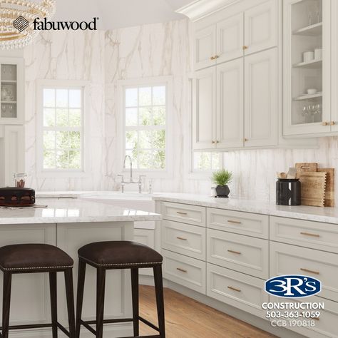 It's Fabuwood Friday! Is it time to install @Fabuwood Cabinetry in your home? We provide a large selection of cabinet styles, ranging from sleek modern to timeless traditional shapes. This week's Friday feature is the Allure - Imperio Dove style! This color & style would look perfect in your house. Using AI, visualize your ideas for the design and get the perfect color match. Reach out to 3Rs right now to get started on your remodel! 💻 (503) 363-1059 #FabuwoodFriday #SalemCabinets #Fabuwo... Cabinet Styles, Color Style, Color Matching, Right Now, Get Started, Sleek, Quick Saves, Color, Design