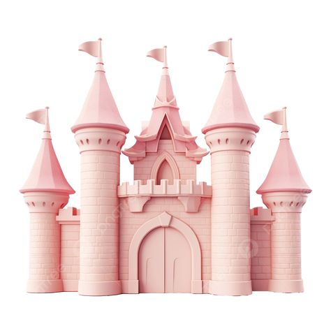 Building Png, Paper Castle, 3d Castle, Pink Castle, Princess Castle, Transparent Image, Pink Cake, Pink Paper, Png Transparent