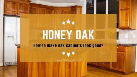 Honey Oak: How to Update Oak Kitchen Cabinets? [Colors & Design] Modernize Oak Kitchen, Honey Oak Cabinets Hardware, Update Oak Kitchen, Update Oak Kitchen Cabinets, Kitchen Cabinets Colors, Black Kitchen Hardware, White Oak Kitchen Cabinets, Pine Kitchen Cabinets, Cabinets Colors