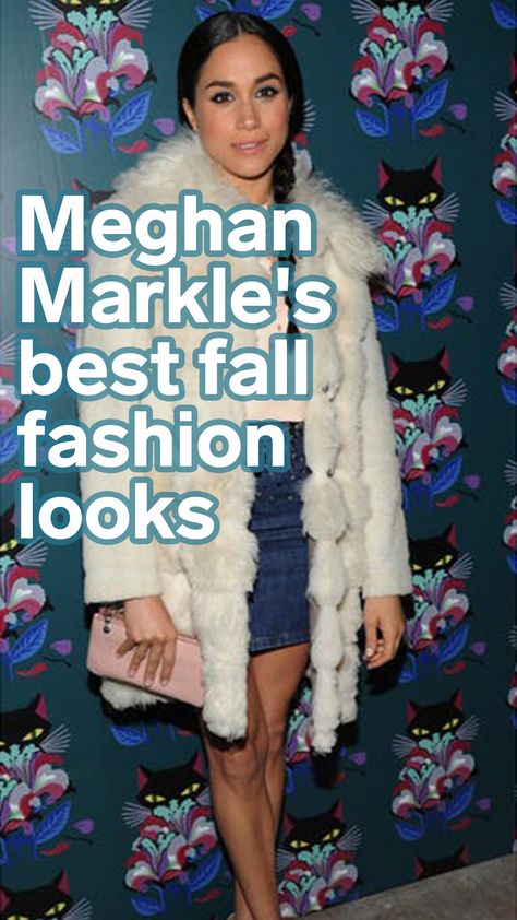 18 of Meghan Markle's best fall fashion looks Green Plaid Coat, Fall Fashion Looks, Olive Green Boots, Dark Blue Coat, Dark Floral Dress, Tan Pumps, Green Boots, Coat Trends, Classic Coat