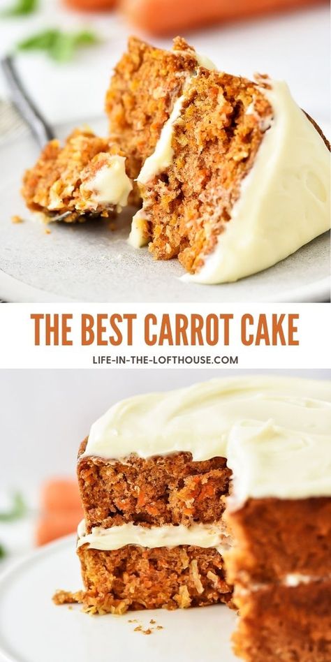 Easter Carrot Cake, The Best Carrot Cake, Walnuts Recipe, Carrot Cake Recipe Easy, Moist Carrot Cakes, Easy Carrot Cake, Shredded Carrots, Walnut Recipes, Best Carrot Cake