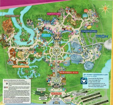 2022 Magic Kingdom Map - Walt Disney World - WDW Magazine Magic Kingdom Map, Theme Park Map, Kingdom Map, Festival Of Fantasy Parade, Dumbo The Flying Elephant, Disney Vacation Planner, Florida Map, Runaway Train, Very Merry Christmas Party