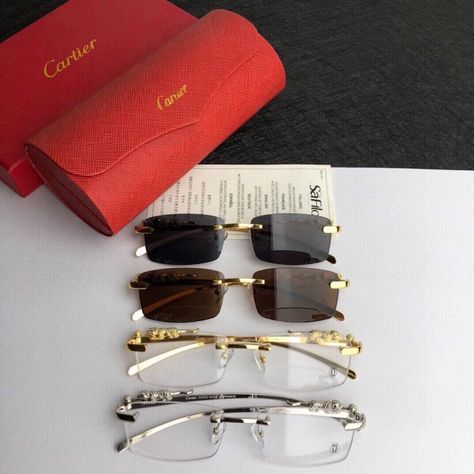 cartier glasses Dreamy Accessories, Cartier Glasses, Pretty Sunglasses, Vintage Eyeglasses Frames, Gentleman Aesthetic, Cartier Sunglasses, Eyeglass Frames For Men, Hype Clothing, Mens Fashion Watches