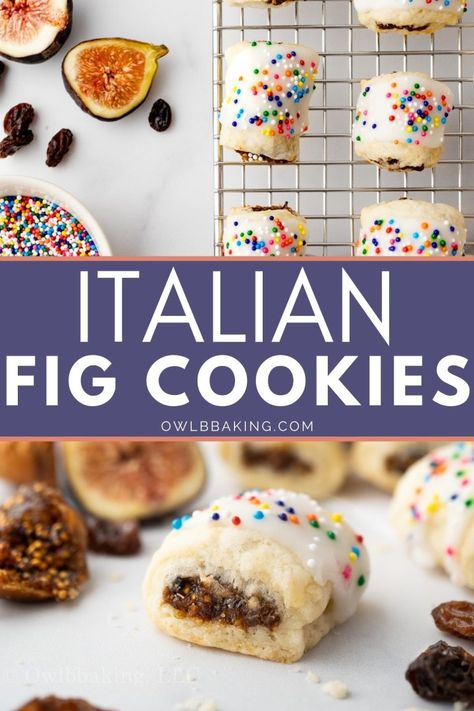 Fig Jam Cookies Recipe, Italian Christmas Cookie Recipes, Italian Fig Cookies, Christmas Trays, Italian Sweets, Cookies Dough, Fig Cookies, Cookies To Make, Italian Cookie