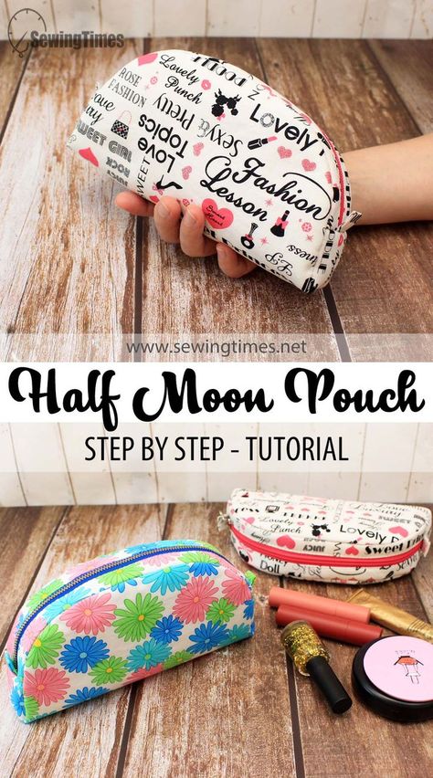 Weekender Bag Pattern, Quick Sewing Gifts, Diy Pouch No Zipper, Cosmetic Bag Pattern, Making Bags, Pouch Diy, Zipper Pouch Tutorial, Pouch Sewing, Pouch Makeup