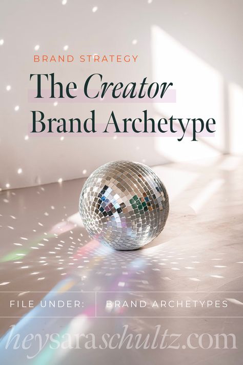 Creator Brand Archetype, Creator Archetype, Brand Archetypes, Brand Board, The Vision, Art Business, Good Enough, Brand Strategy, New Ideas