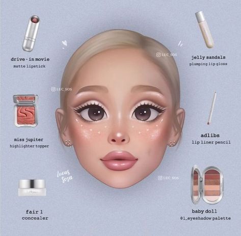 Ariana Grande Makeup Tutorial, Valentine's Makeup, Pumpkin Cream Cold Brew, Ariana Grande Makeup, Cream Cold Brew, Fall Magic, Celebrity Artwork, Ariana Grande Perfume, Ariana Grande Drawings