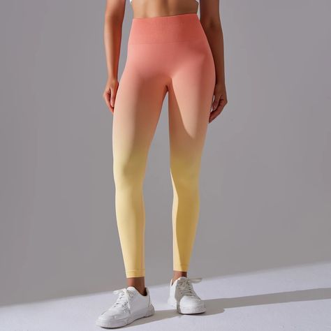 🌈 Brighten Up Your Weekend with Our Ombre Seamless High-Waist Leggings! 🌈 Say hello to vibrant colors and unmatched comfort! Our Women's Ombre Seamless High-Waist Leggings are here to add a splash of color to your workout wardrobe!😍 ✨ Features You'll Love: 🌟High-Waist Support: Stay confident and secure with optimal coverage. 🌟Seamless Comfort: Move freely without any chafing or discomfort. 🌟Four-Way Stretch: Enjoy flexibility and a flattering fit that moves with you. 🌟Breathable & Moisture... Yoga Bra Tops, Yoga Pants With Pockets, Running Shorts Men, Ombre Design, Workout Wardrobe, Running Tank Tops, Sport Leggings, Red Leggings, Plus Size Bra