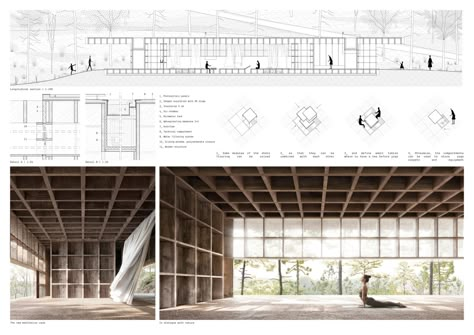 Architecture Competition Winner, Yoga House Architecture, Yoga Retreat Architecture, Yoga Architecture, Cliff Architecture, House On A Cliff, Yoga House, Architecture Design Presentation, Dubai Houses