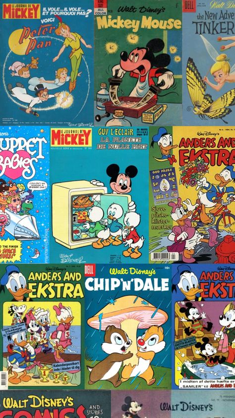 vintage disney comics #lockscreen #wallpaper #vintage #vintageaesthetic #artcollage #art #collageart #disney #fyp Vintage Disney Merch, Classic Disney Wallpaper, Lockscreen Wallpaper Vintage, Vintage Disney Wallpaper, Vintage Disney Aesthetic, Disneyland Vintage Poster, 90s Comics, Animation Making, Vintage Disney Posters