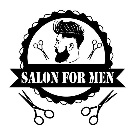 Mens Hair Salon, Hair Salon Names, Hair Salon Logos, Hair Clipart, Salon Names, Hair Logo, Beauty Salon Logo, Beauty Salon Design, Salon Interior Design