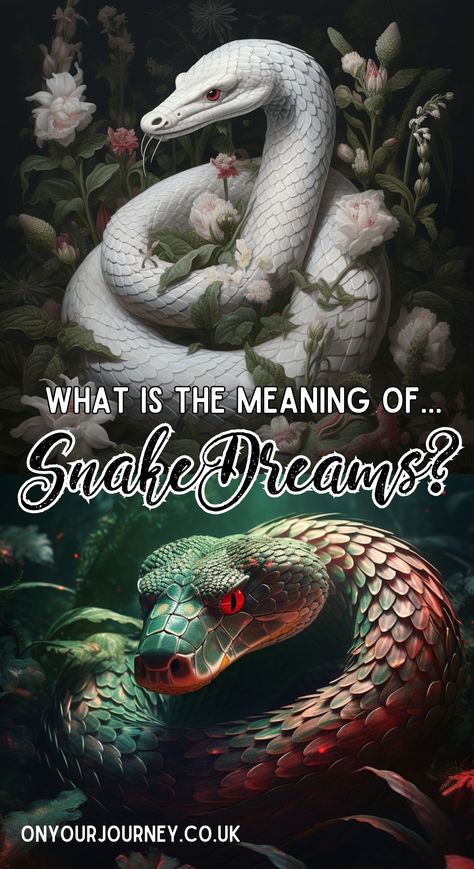 Symbolism of Seeing Snakes in Dreams - What Does it Mean? - On Your Journey Snake Symbolism, Recurring Dreams, The Dating Divas, Dream Interpretation, Sigmund Freud, Carl Jung, Native American Culture, Spiritual Awakening, Spiritual Growth