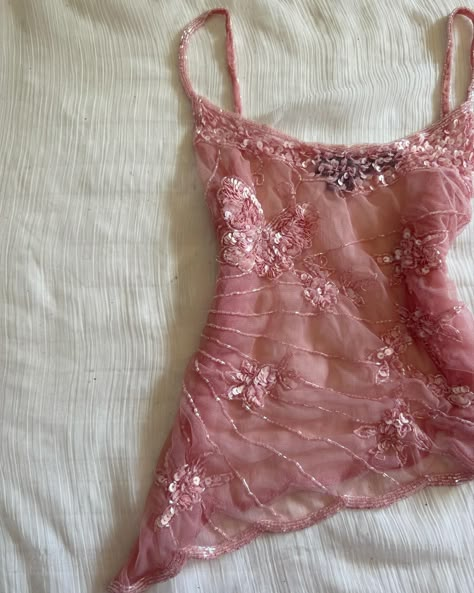 y2k rare sequin butterfly top 💖💫🌸 stunning beading & sheer 🌷💕in the most gorgeous shade of pink, available size small comment or dm to claim xoxo 💌🕊️📮 #pink #pinkaesthetic #y2k #vintagelingerie #coquette #coquetteaesthetic #coquettefashion #pinkoutfit #girly #pinterestfashion #fairycore #fairycorefashion #vintagefashion #princessaesthetic #princessdress Pink Cami Outfit, Coquette Party Outfits, Pink Going Out Outfits, Pink Going Out Top, Party Outfit Y2k, Pink Beaded Dress, Y2k Lace Top, Sequin Butterfly, Festival Fits