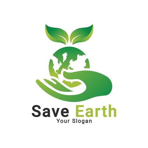 Global Care Logo, Save earth logo, save ecology nature logo template Planet Template, Environmental Logo Design, Environment Logo, Brand Template, Graphic Designer Studio, Earth Logo, Save Mother Earth, Logo Branding Design, Nature Logo