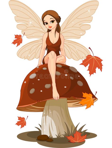 Fairy Sitting On Mushroom, Mushroom Pillows, Mushroom Quilt, Sitting On Mushroom, Fairy Birthday Themes, Mushroom Fabric, Fairy Sitting, Pixie Fairy, Fairy Clipart