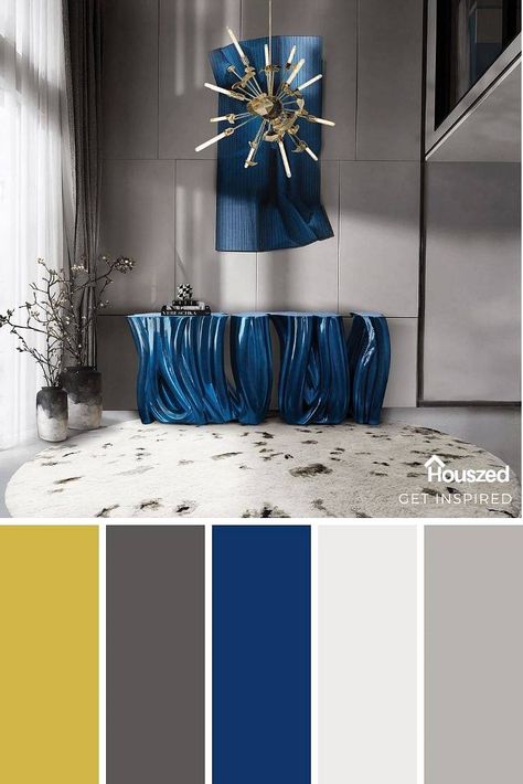 Get inspired with Houszed...This BLUE AND GREY COLOR INSPIRATION image will get your creative juices flowing. Great ideas...great images with Houszed.. #bluegreycolorpalette #bluegreycolorscheme #bluegreycolor #bluegreycolorschemelivingroom #bluegreycolorpalettebedroom #bluegreycolorschemecolourpalettes #bluegreyinteriordesign #bluegreyinspiration French Country Bed, Green Color Inspiration, House Color Schemes Interior, Interior Design Color Palette, Country Bed, Color Palette Interior Design, Teal Color Schemes, Interior Design Color Schemes, Three Color Combinations