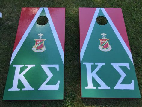 Kappa sigma fraternity cornhole boards Frat Cornhole Boards, Fraternity Sweetheart Ideas, Frat Sweetheart Gifts, Kappa Sigma Fraternity, Theta Xi, Fraternity Gifts, Kappa Sigma, College Things, Sorority Ideas