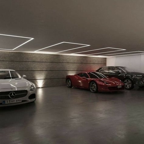 Car Park Design, Car Showroom Interior, Car Porch Design, Garage Design Interior, India House, Interior Cladding, Underground Garage, House Decorating Ideas Apartments, Luxury Garage