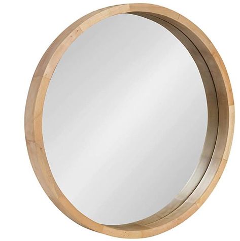 Wooden Circle Mirror in our Neutral Nursery Wooden Circle, Circle Mirror, Neutral Nursery, Framed Mirror Wall, Frame Wall, Wall Mounted Mirror, Nursery Neutral, Modern Wood, Wall Mirror