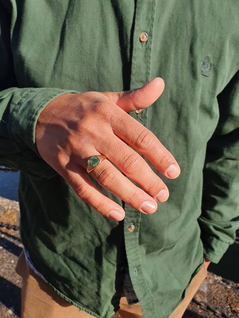 Crystal Rings For Men, Mens Emerald Jewelry, Signet Ring Mens, Emerald Signet Ring Men, Man Signet Ring, Men Jewelry Rings, Mens Stone Ring, Men Signet Ring Silver, Signet Wedding Ring Men