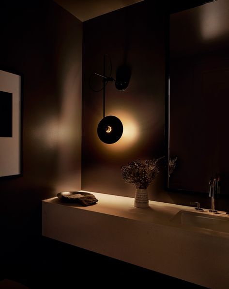 Keystone Residence — David Frazier David Frazier, Moody Powder Room, Moody Bathroom, Modern Powder Room, Earthy Modern, Moody Modern, Mountain Aesthetic, Study Design, Mountain Modern