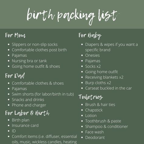 Birth Bag Packing List Editable Birth Bag Packing List | Etsy Packing List Hospital Bag, Birth Bag, Bag Packing List, Pregnancy Hospital Bag, Baby Hospital Bag, Hospital Bag Checklist, Newborn Mom, Baby Hospital, Packing Lists