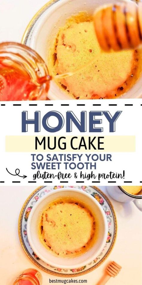 Honey Mug Cake: Quick and Easy Microwave Recipe Honey Mug Cake Microwave, Pineapple Mug Cake, Honey Mug Cake, Cake In A Mug Microwave, Quick Gluten Free Desserts, Easy Microwave Desserts, Ramekin Recipes, Microwave Desserts, Mug Dessert Recipes