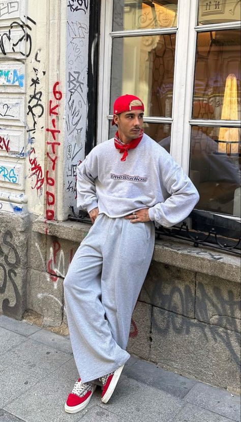 Bandana Outfit Men, Preppy Summer Outfits Men, Snapback Outfit, Bandana Outfit, Streetwear Outfit Ideas, Nba Fashion, Creative Clothes, Masculine Style, Mens Casual Dress Outfits