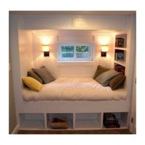 Beds With Stairs - Foter Bed Nook, Built In Bed, Deco Studio, Basement Bedrooms, Basement Design, Dream Rooms, Dream Bedroom, Design Case, My New Room