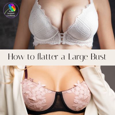 Flatter large bust #flatterlargebust https://www.style-yourself-confident.com/large-bust.html Crop Tops For Large Bust, Heavy Bust Tops, Dresses For Full Busted Women, Big Bust Dress Style, Big Bust Summer Outfits, Top For Heavy Bust, Shirts For Women With Big Bust, Crop Top Big Bust Outfit, Styling For Big Bust