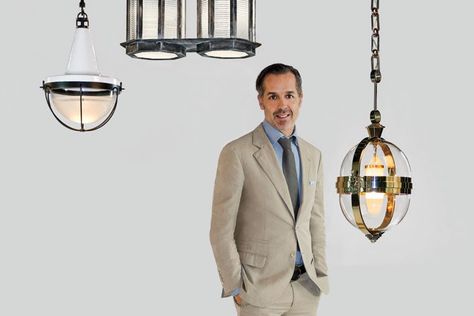 Steven Gambrel, Age Of Enlightenment, Urban Electric, Lighting Plan, Blackened Steel, Architectural Digest, The Urban, Cool Lighting, Lighting Collections