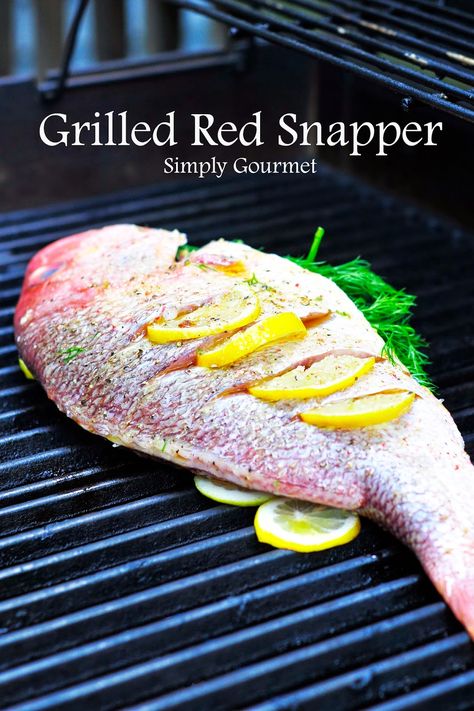 Whole Red Snapper Recipes, Snapper Recipes Baked, Baked Whole Fish, Red Snapper Fish, Grilled Red Snapper, Seafood Store, Red Snapper Recipes, Whole Fish Recipes, Snapper Recipes