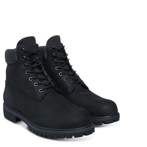 Timberland 6" Premium Boot Black 10073 | Large Size Mens Shoes | BIG FOOT SHOES Big Feet Shoes, Timberland 6, Black Timberlands, Shoes Too Big, Classic Boots, Timberland Mens, Shoe Size Conversion, Danner Mountain Light Boot, Waterproof Boots