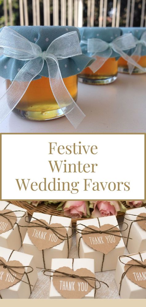 Wow your guests with these festive winter wedding favors! From hot cocoa kits to personalized ornaments, these creative ideas will add a special touch to your big day. Give your guests something memorable to take home! Dollar Store Centerpiece, Wedding Guest Favors, Low Budget Wedding, Winter Wedding Favors, Cheap Favors, Winter Wedding Guests, Diy Event, Wedding Favors Cheap, Essential Oil Scents