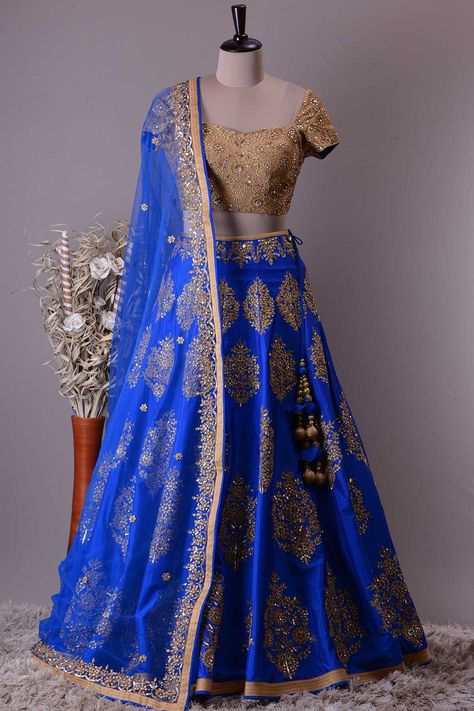 Buy Gold Silk Sequins Embroidered Bridesmaid Lehenga Online Lehenga With Golden Blouse, Indian Dresses Simple, Indian Wedding Outfits For Men Classy, Baba Saheb, Indian Groom Dress, Golden Blouse, Lehenga Bridal, Bridesmaid Lehenga, Lehnga Dress