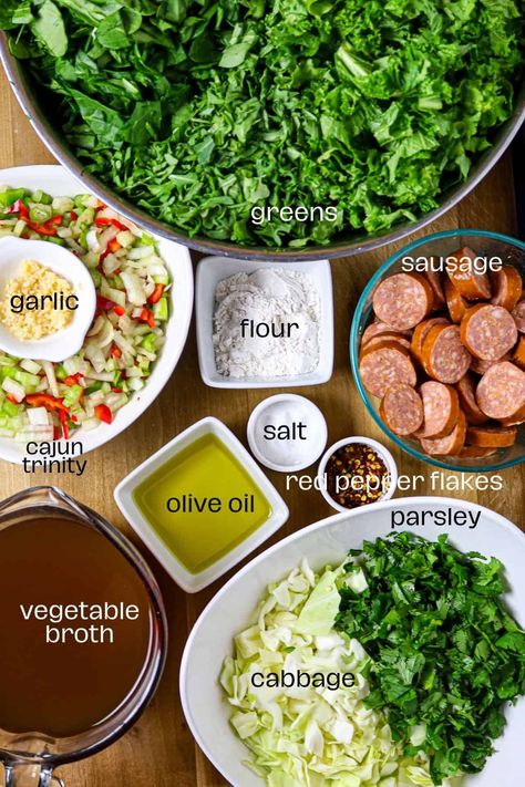 Crock Pot Gumbo, Green Gumbo Recipe, Green Gumbo, Gumbo With Collard Greens, Collard Greens Gumbo, Gumbo Greens Recipe, Gumbo Greens With Cabbage, Gumbo Greens, Collard Green Gumbo