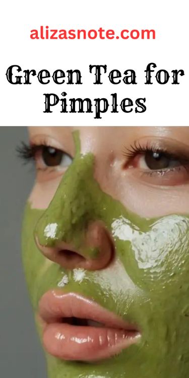 How To Apply Green Tea On Face For Pimples Green Tea On Face, Moisturizing Face Mask Diy, How To Hide Pimples, Face Mask For Pimples, Diy Green Tea, Tea Face Mask, Pimple Solution, Pimple Free Skin, Green Tea Face Mask