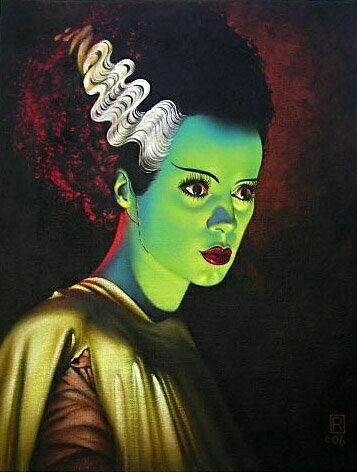 Bride of Frankenstein! 🖤💋 The Bride Of Frankenstein, Frankenstein Art, Famous Monsters, Horror Monsters, Horror Movie Art, Classic Horror Movies, Horror Icons, Classic Monsters, Universal Monsters