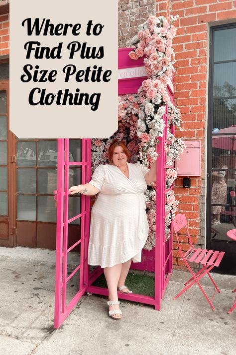 If you're looking for plus size clothing for short women then you're in the right place. I often need short plus size jeans or mid length plus size dresses since I am on the shorter side. Check out this blog post for all of the retailers I recommend for plus size petite clothing! Clothing For Short Women, Plus Size Dresses For Party, Plus Size Dresses Formal, Plus Size Outfits Casual, Trendy Plus Size Dresses, Plus Size Clothing Stores, Plus Size Clothing Online, Petite Plus Size, Trendy Plus Size Fashion